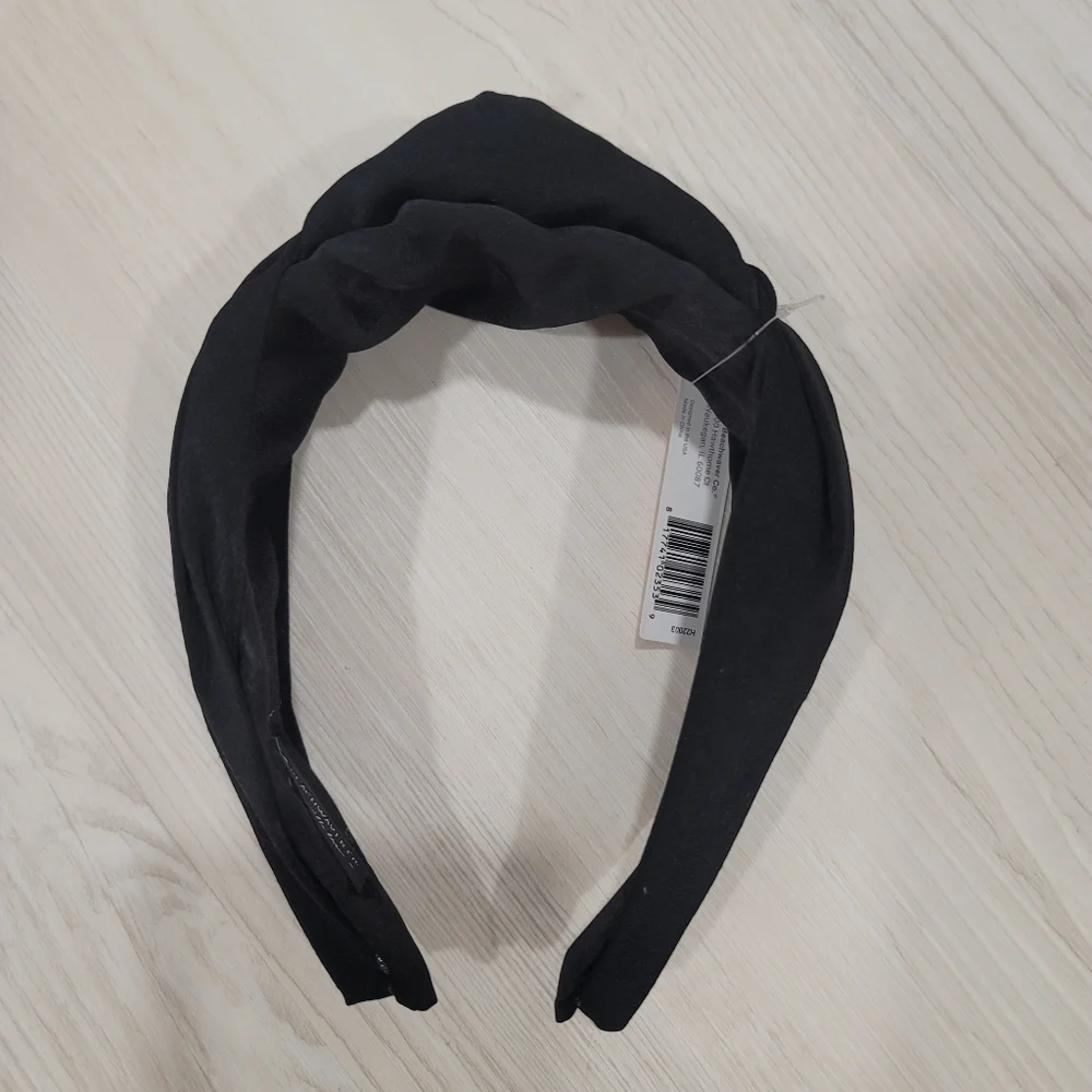 NEW THE BEACHWAVER CO. Black Knotted Headband